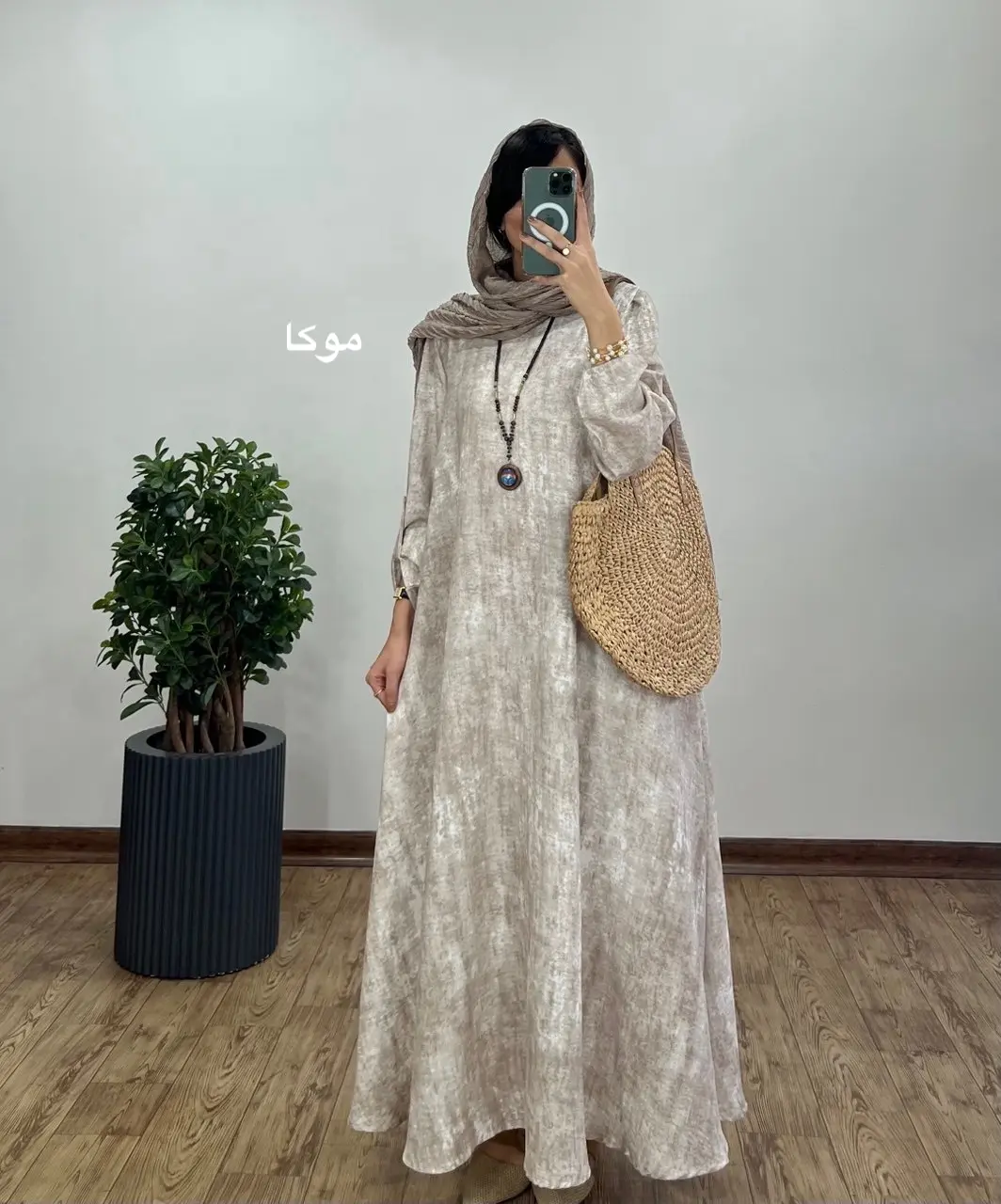 پیراهن مانتویی بلند سوپر کلوش فریال 2
